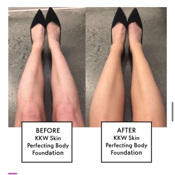 NEW Sold Out KKW Skin Perfecting Body Foundation Pale - Picture 3 of 10